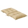 Cuscini Sedia Schiena Bassa 4 pz Beige Mélange 100x50x7 Tessuto