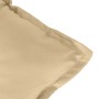 Cuscini Sedia Schiena Bassa 4 pz Beige Mélange 100x50x7 Tessuto