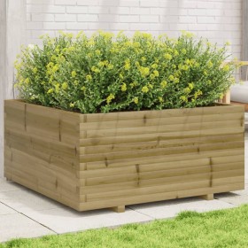 Fioriera da Giardino 100x100x49,5cm in Legno di Pino Impregnato