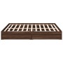 Giroletto Cassetti Rovere Marrone 180x200 cm Legno Multistrato