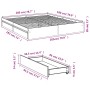 Giroletto Cassetti Rovere Marrone 180x200 cm Legno Multistrato