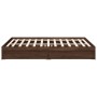 Giroletto Cassetti Rovere Marrone 160x200 cm Legno Multistrato