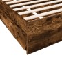 Giroletto con Cassetti Rovere Fumo 90x200 cm Legno Multistrato