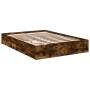 Giroletto con Cassetti Rovere Fumo 140x190 cm Legno Multistrato