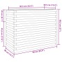 Fioriera da Giardino 90x40x68,5 cm in Legno Massello di Douglas