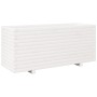Fioriera da Giardino Bianca 110x40x49,5 cm Legno Massello Pino