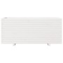 Fioriera da Giardino Bianca 110x40x49,5 cm Legno Massello Pino