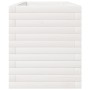 Fioriera da Giardino Bianca 110x40x49,5 cm Legno Massello Pino