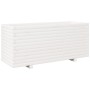 Fioriera da Giardino Bianca 110x40x49,5 cm Legno Massello Pino