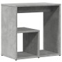 Tavolino Grigio Cemento 50x30x50 cm in Legno Multistrato