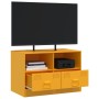 Mobili TV 2 pz Giallo Senape 67x39x44 cm in Acciaio