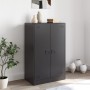 Credenza Nera 67x39x107 cm in Acciaio