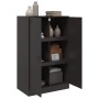Credenza Nera 67x39x107 cm in Acciaio