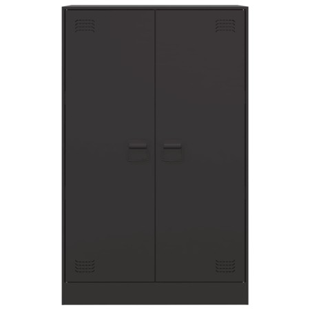 Credenza Nera 67x39x107 cm in Acciaio