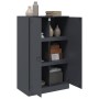 Credenza Antracite 67x39x107 cm in Acciaio