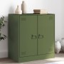 Credenza Verde Oliva 67x39x73 cm in Acciaio