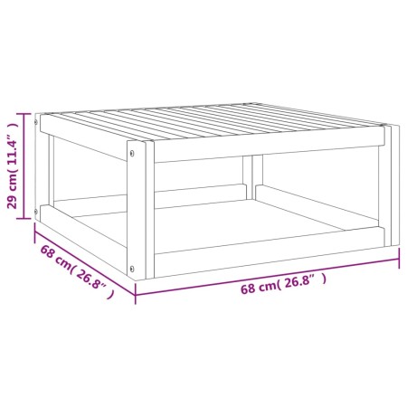 Set Salotto da Giardino 5pz con Cuscini Tortora Legno Massello