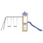 Set da Gioco da Esterno in Legno Massello di Pino