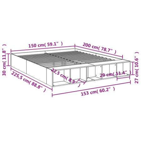 Giroletto Bianco 150x200 cm in Legno Multistrato