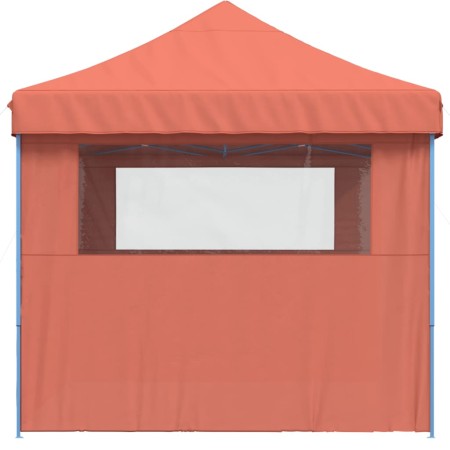 Tendone per Feste Pieghevole Pop-Up con 3 Pareti Terracotta