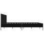 Giroletto Nero 200x200 cm in Legno Multistrato e Metallo