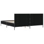 Giroletto Nero 200x200 cm in Legno Multistrato e Metallo