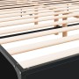 Giroletto Nero 200x200 cm in Legno Multistrato e Metallo
