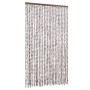 Tenda Antimosche Tortora e Bianca 118x220 cm in Ciniglia