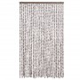 Tenda Antimosche Tortora e Bianca 118x220 cm in Ciniglia