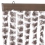 Tenda Antimosche Tortora e Bianca 118x220 cm in Ciniglia