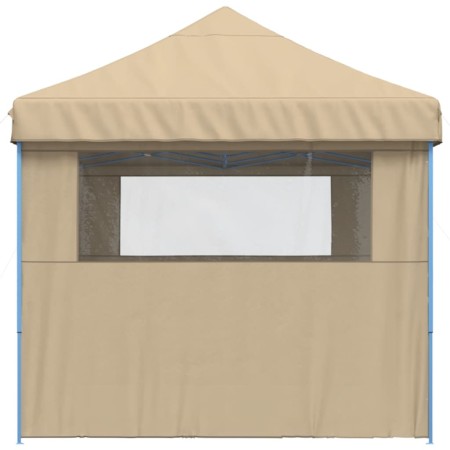 Tendone per Feste Pieghevole Pop-Up con 3 Pareti Beige