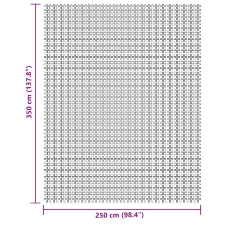 Tappeto da Campeggio Grigio Chiaro 3,5x2,5 m