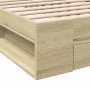 Giroletto Cassetto Rovere Sonoma 90x190 cm Legno Multistrato