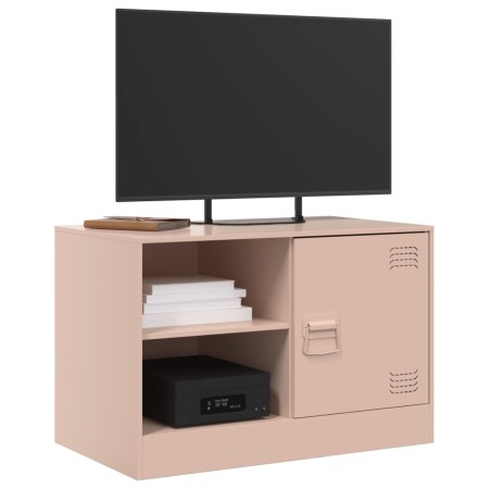 Mobili TV 2 pz Rosso 67x39x44 cm in Acciaio