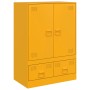 Credenza Giallo Senape 67x39x95 cm in Acciaio