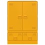 Credenza Giallo Senape 67x39x95 cm in Acciaio