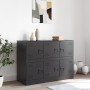 Credenza Nera 99x39x73 cm in Acciaio