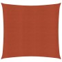 Vela Parasole 160 g/m² Quadrata Terracotta 2,5x2,5 m in HDPE