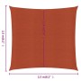 Vela Parasole 160 g/m² Quadrata Terracotta 2,5x2,5 m in HDPE