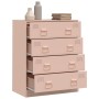 Credenza Rosa 67x39x83 cm in Acciaio