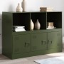 Credenza Verde Oliva 99x39x73 cm in Acciaio