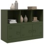 Credenza Verde Oliva 99x39x73 cm in Acciaio