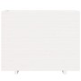 Fioriera da Giardino Bianca 90x40x72,5cm Legno Massello di Pino