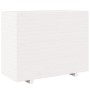 Fioriera da Giardino Bianca 90x40x72,5cm Legno Massello di Pino