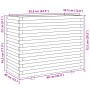 Fioriera da Giardino Bianca 90x40x72,5cm Legno Massello di Pino