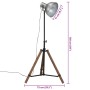 Lampada da Terra 25 W Argento Vintage 75x75x90-150 cm E27