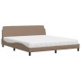 Letto con Materasso Cappuccino 180x200cm Similpelle