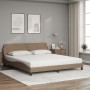 Letto con Materasso Cappuccino 180x200cm Similpelle