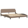 Letto con Materasso Cappuccino 180x200cm Similpelle