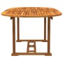Set Pranzo da Giardino 5pz Legno Massello di Acacia e Textilene